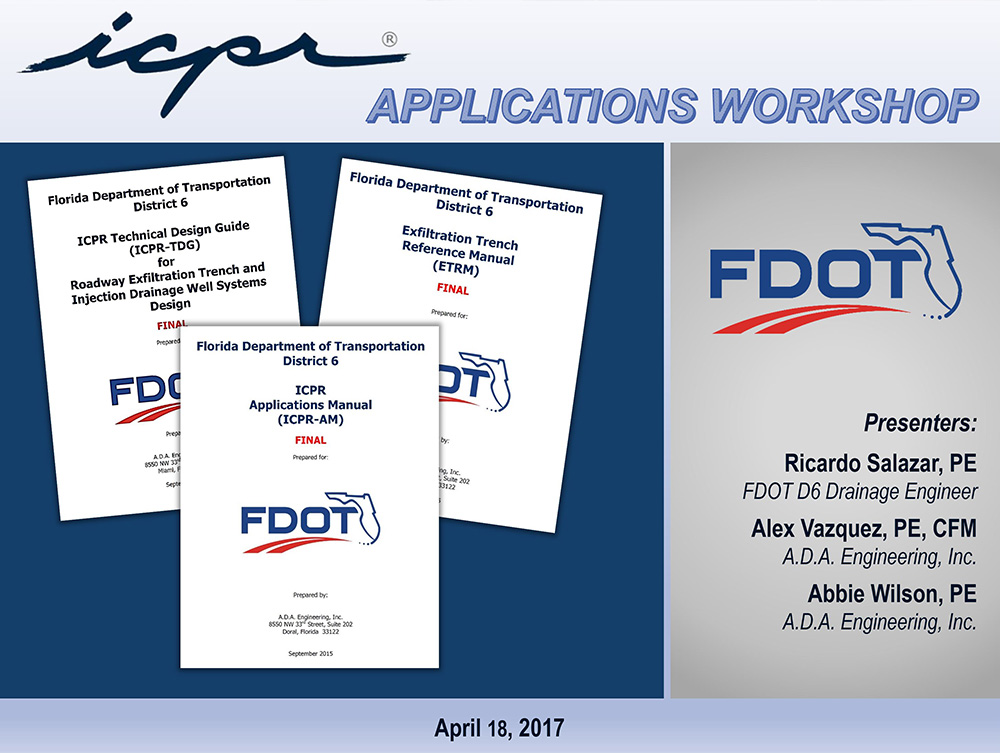 Interconnected Pond Routing (ICPR) Applications Workshop